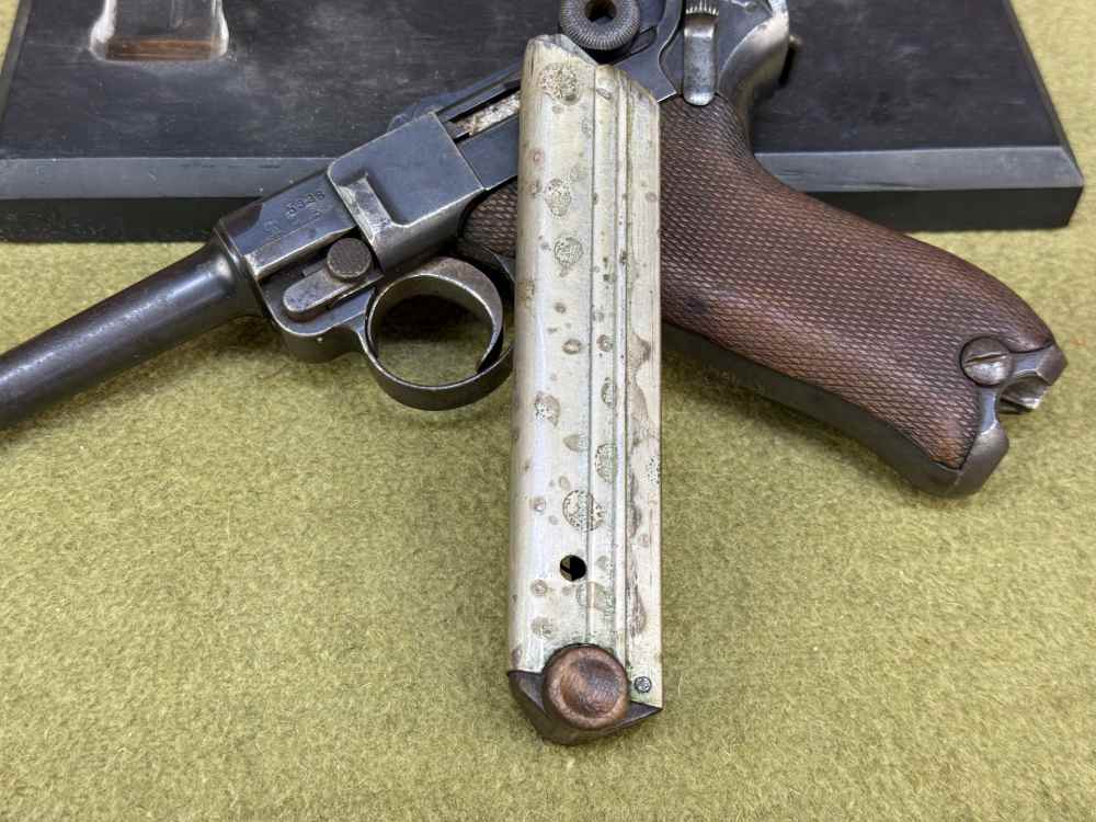 1st Year Matching German P08 Luger 1909 9mm pre WW1 MG Unit Marked Gew DWM-img-25