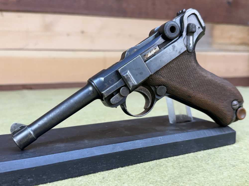 1st Year Matching German P08 Luger 1909 9mm pre WW1 MG Unit Marked Gew DWM-img-2