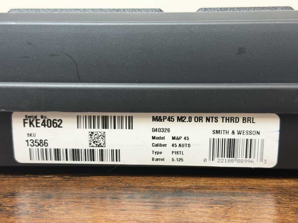 Smith & Wesson M&P45 M2.0 OR .45 ACP 5.125" Threaded 10RD-img-2