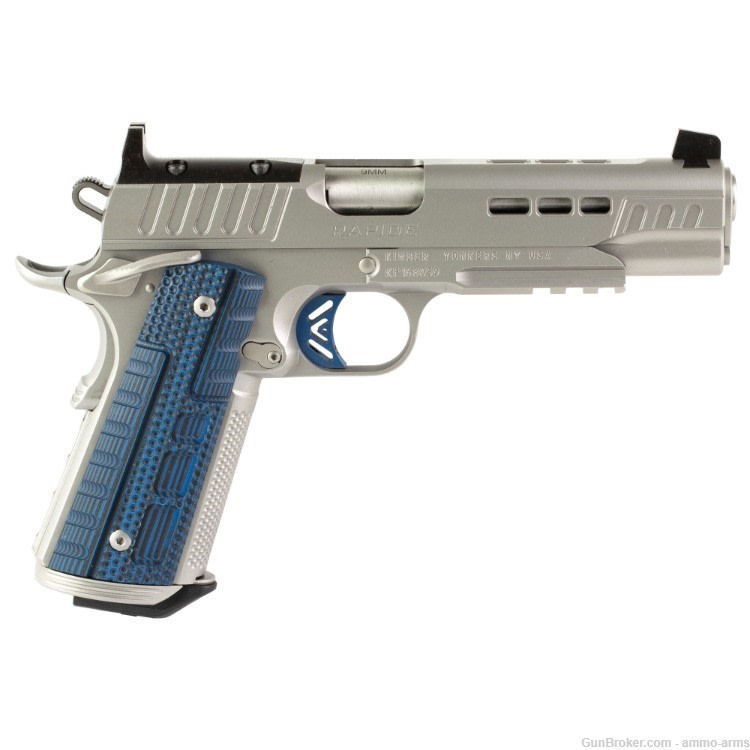 Kimber RAPIDE Ice Optics Ready 9mm Luger 5" Silver 9 Rds 3000455-img-1