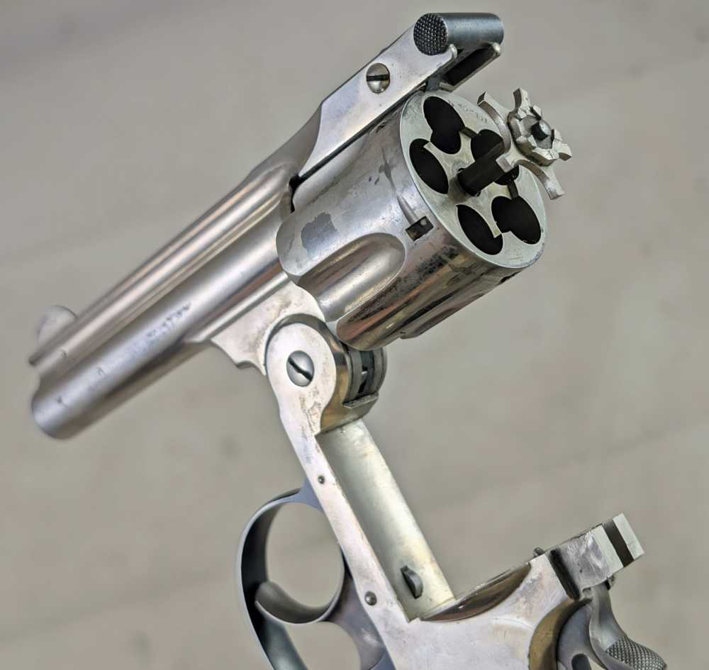 1880s Smith & Wesson Double Action 4th Model 32 Revolver S&W Nickel-img-9