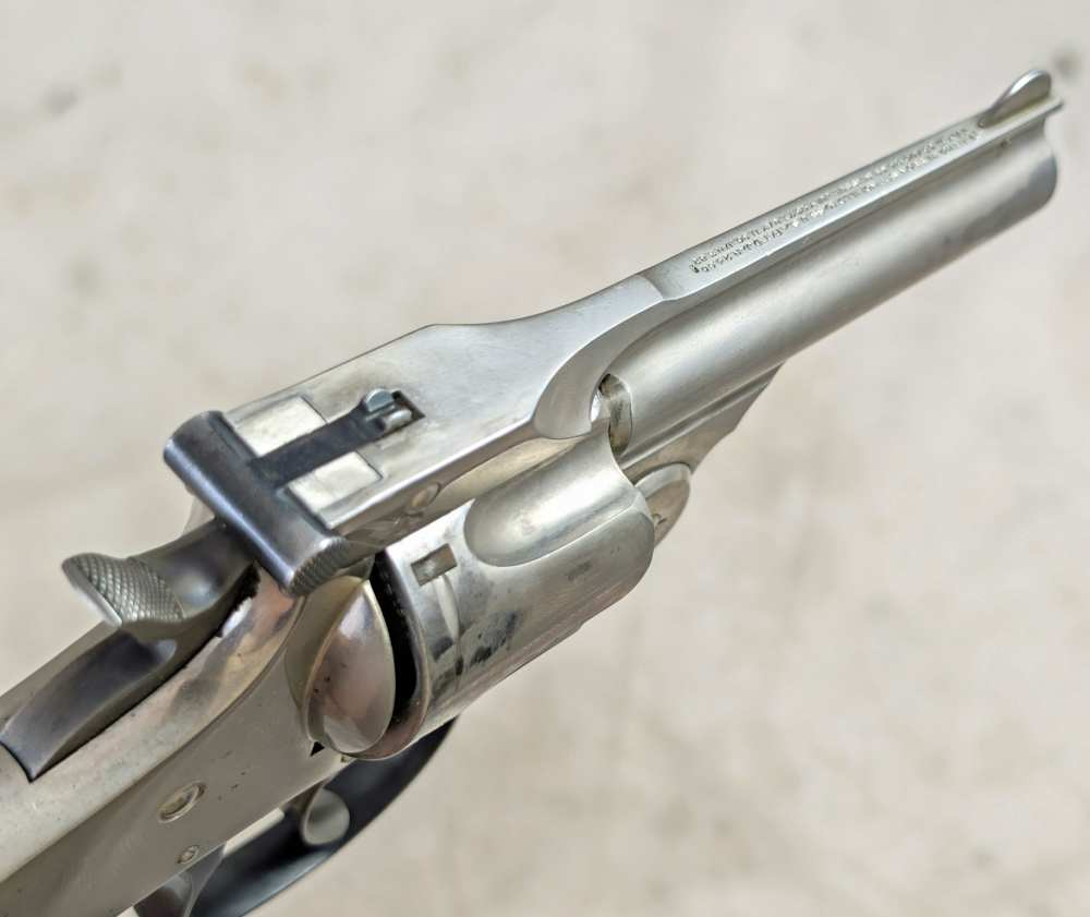 1880s Smith & Wesson Double Action 4th Model 32 Revolver S&W Nickel-img-4