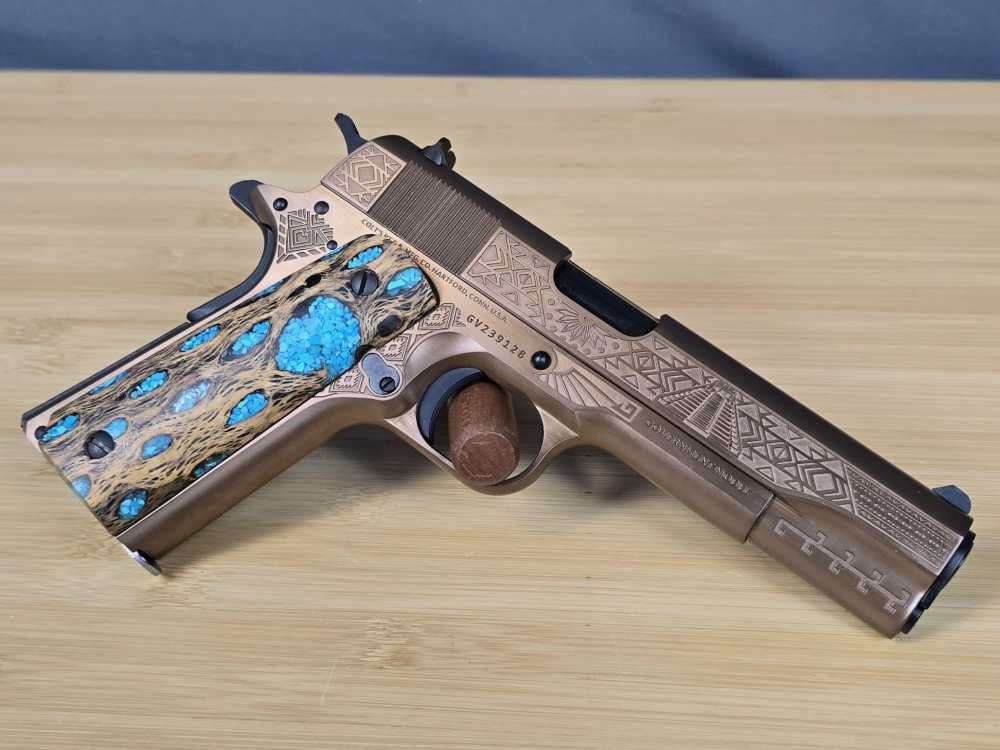 Colt 1911 Aztec .38 Super CNC Guns Limited Edition-img-1