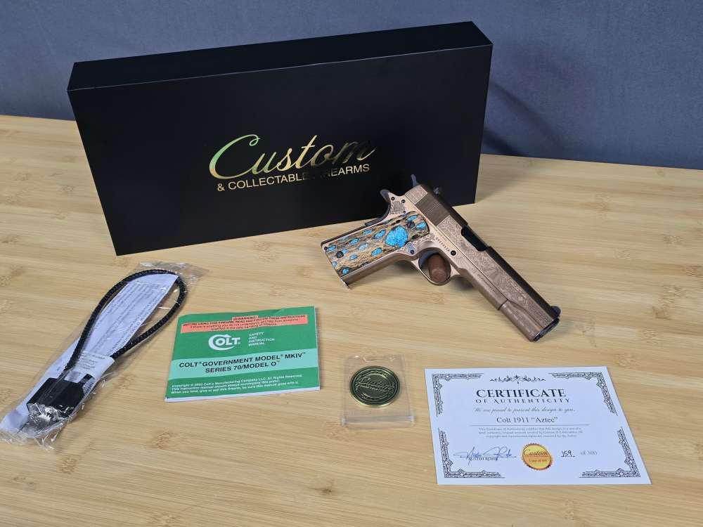 Colt 1911 Aztec .38 Super CNC Guns Limited Edition-img-0