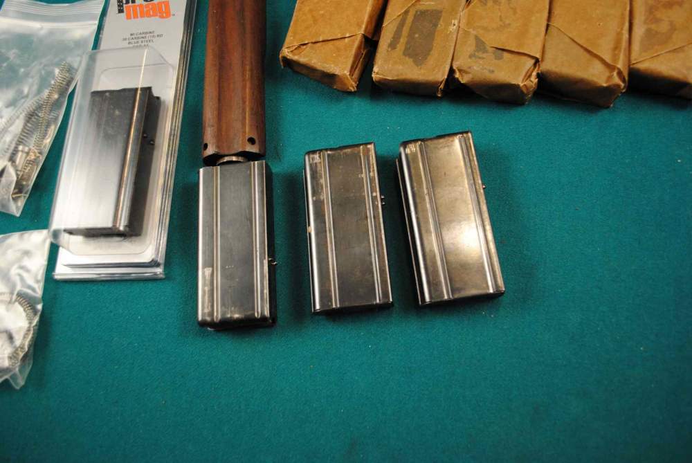 8-30 Round M1 Carbine in factory paper 4-15 round and wood stock part ETC-img-3