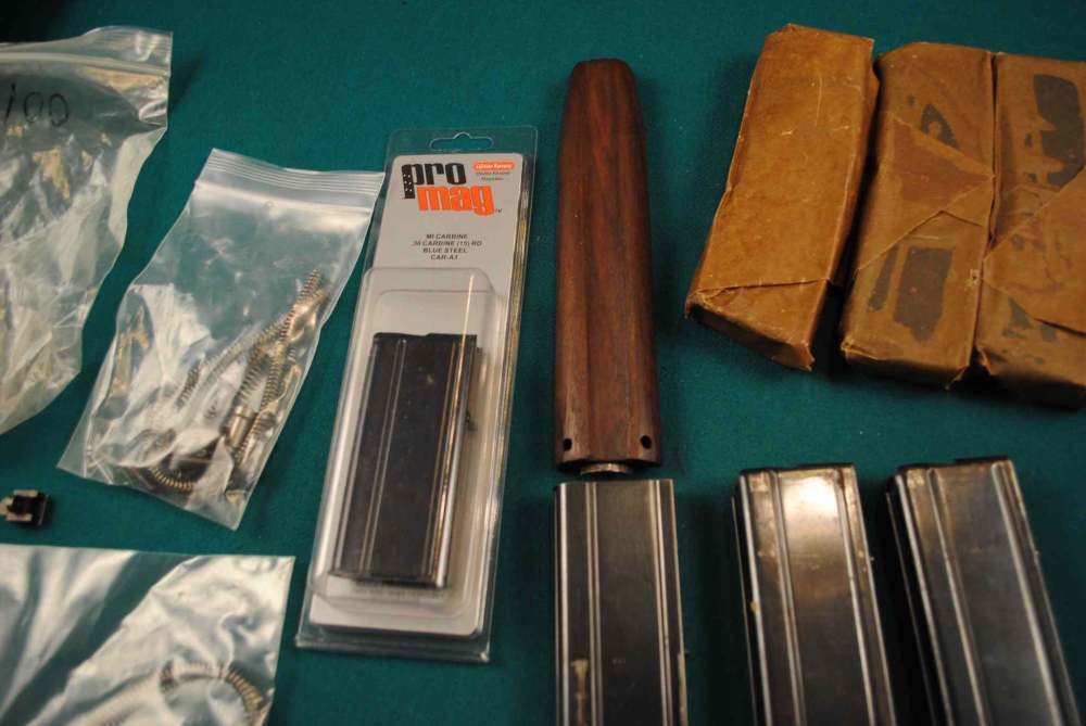 8-30 Round M1 Carbine in factory paper 4-15 round and wood stock part ETC-img-4