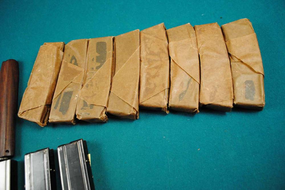 8-30 Round M1 Carbine in factory paper 4-15 round and wood stock part ETC-img-1