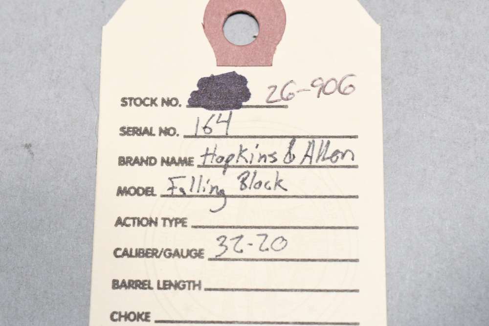 Hopkins & Allen Falling Block Takedown Single Shot Rifle 32-20 Win C&R READ-img-1
