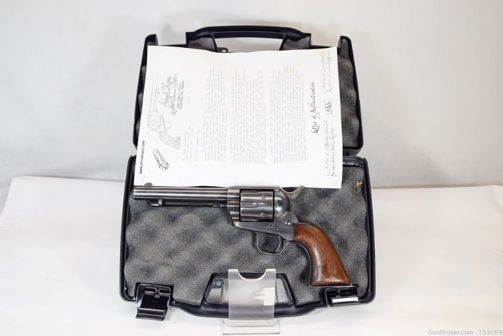 ONE OF THE KIND COLT 1873 SINGLE ACTION ARMY US MARKED .45 COLT REVOLVER-img-0