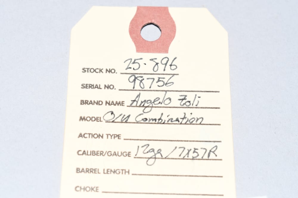 Scarce Angelo Zoli O/U Combination Gun 12 Ga 2 3/4" 7x57R Rimmed-img-1