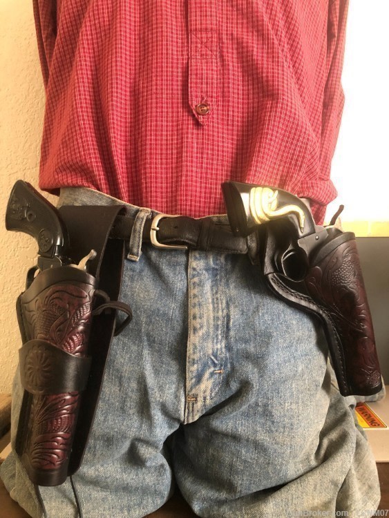 Western Matching Holsters Strongside & Cross Draw Fits Colt SAA Uberti 1873-img-0