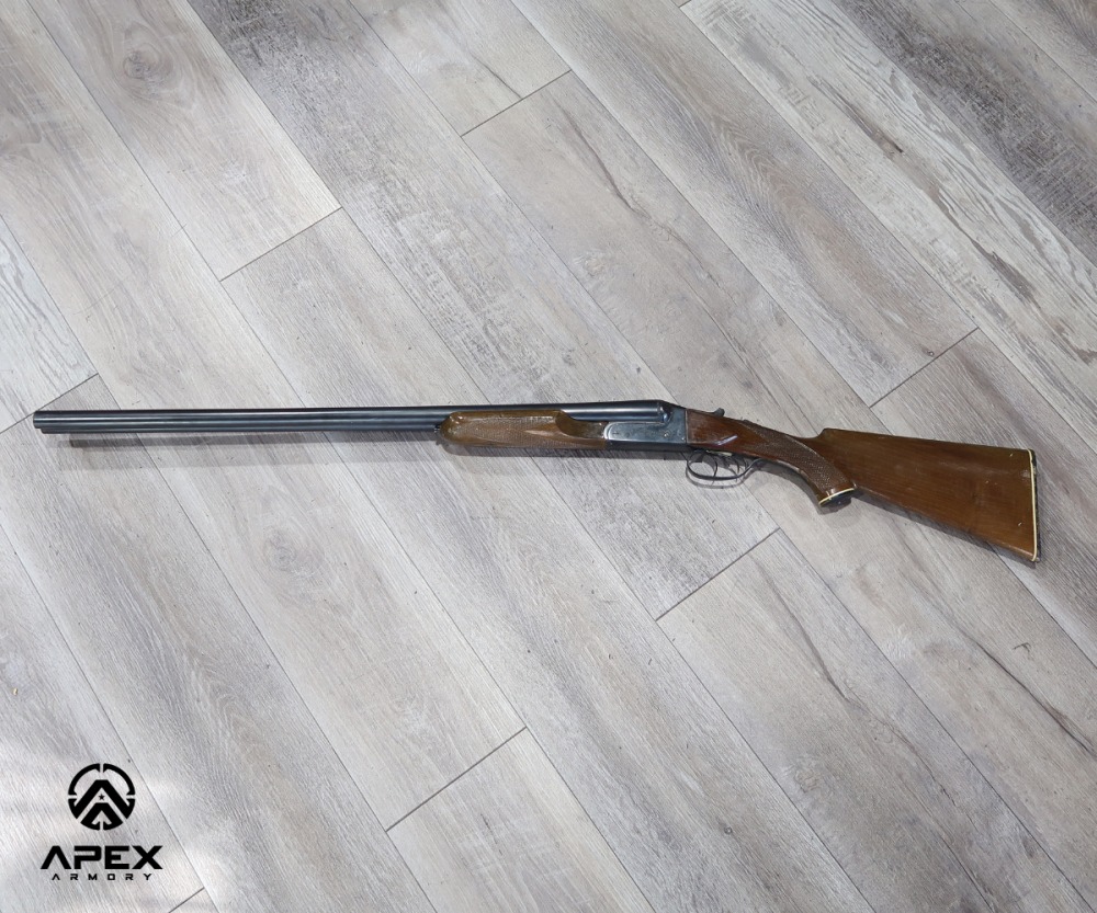 PENNY BID! Sarasqueta 12 GA Side By Side Shotgun SxS 28" Made In Spain-img-0