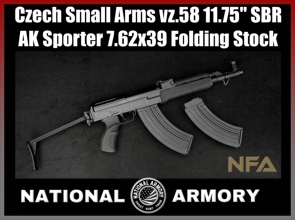 CSA vz.58 SBR Sporter AK 7.62x39 11.75" Folding Stock Piston AK-47 LIKE NEW-img-0