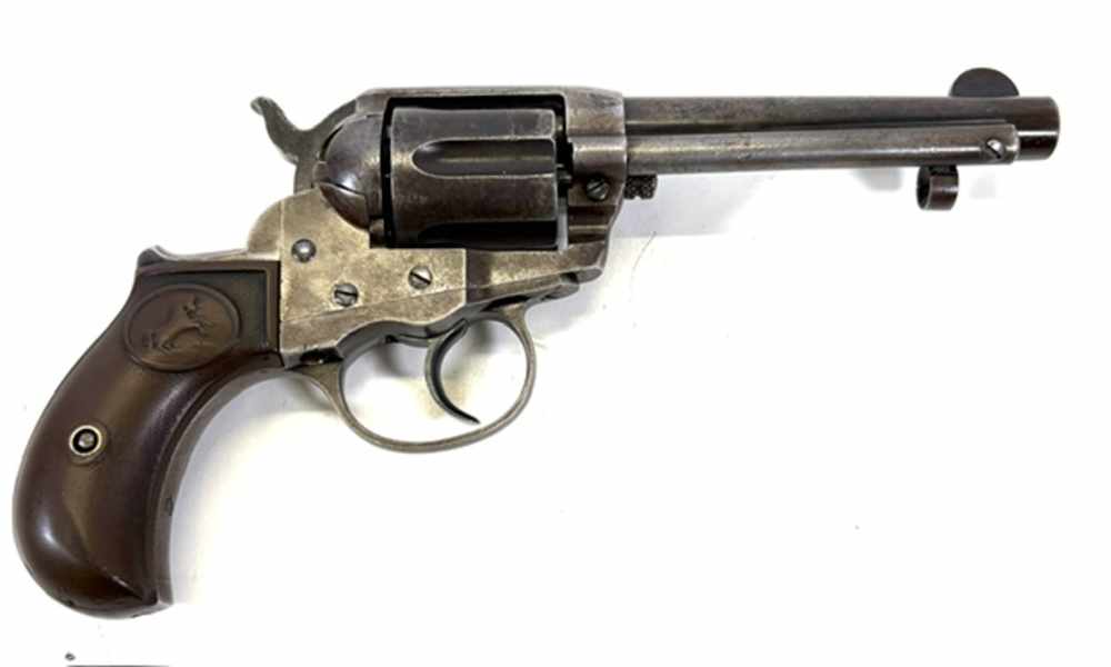 Colt 1877 Thunderer .41 Colt MFG 1907 DA Revolver 4.5" Barrel Brown Grips-img-1