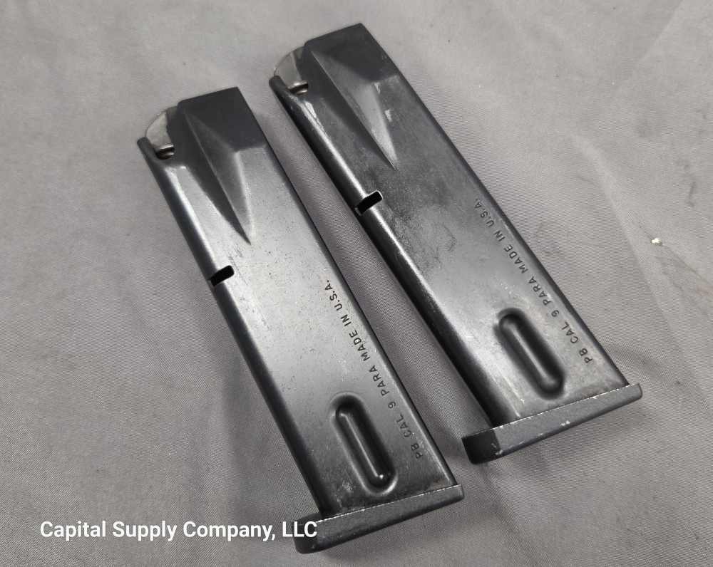Two Beretta 92 pistol magazines 15rd 9mm-img-6