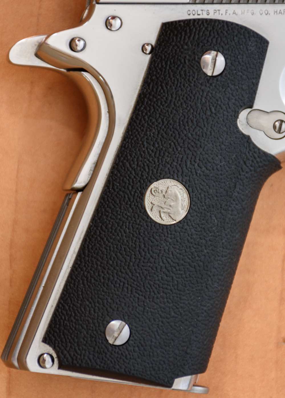 As-New Bright Stainless Colt Gold Cup National Match Pistol 45 ACP 1990 NIB-img-4