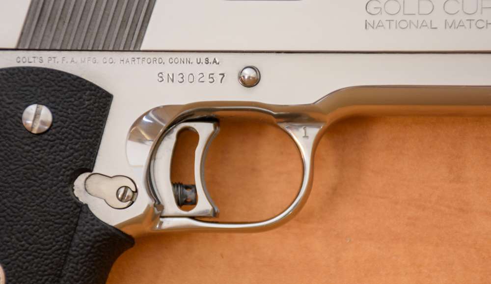As-New Bright Stainless Colt Gold Cup National Match Pistol 45 ACP 1990 NIB-img-3
