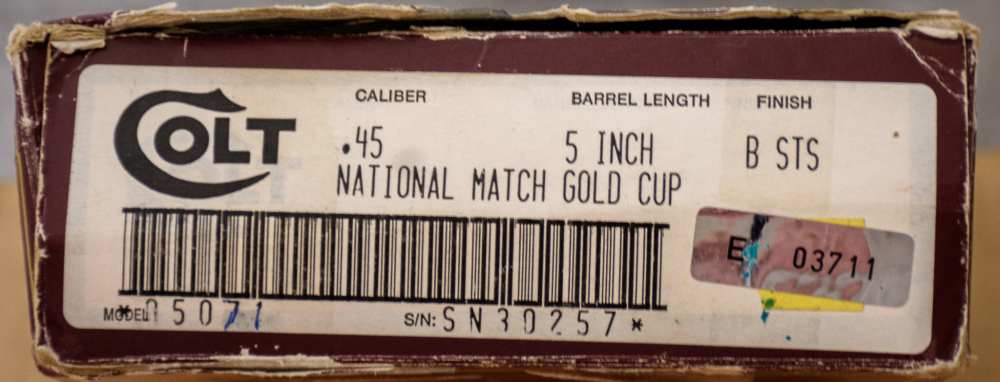 As-New Bright Stainless Colt Gold Cup National Match Pistol 45 ACP 1990 NIB-img-17