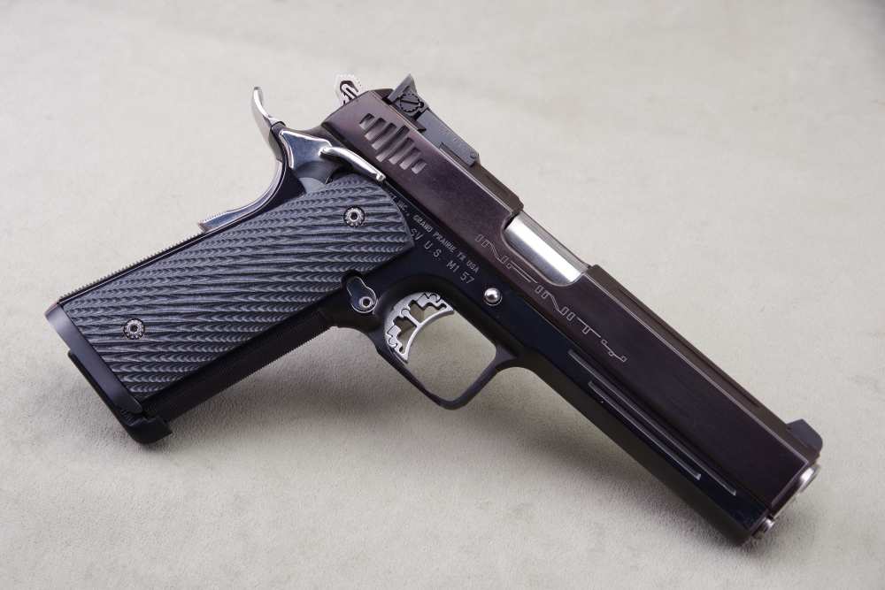 Exceptional Strayer Voigt Infinity 1911 40 S&W 5'' Blue 99%+ -img-27