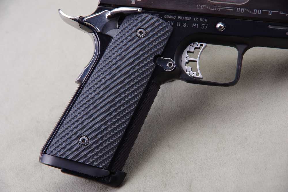 Exceptional Strayer Voigt Infinity 1911 40 S&W 5'' Blue 99%+ -img-11