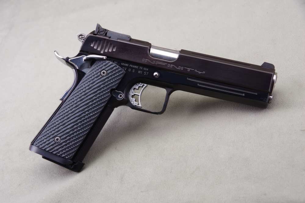 Exceptional Strayer Voigt Infinity 1911 40 S&W 5'' Blue 99%+ -img-7