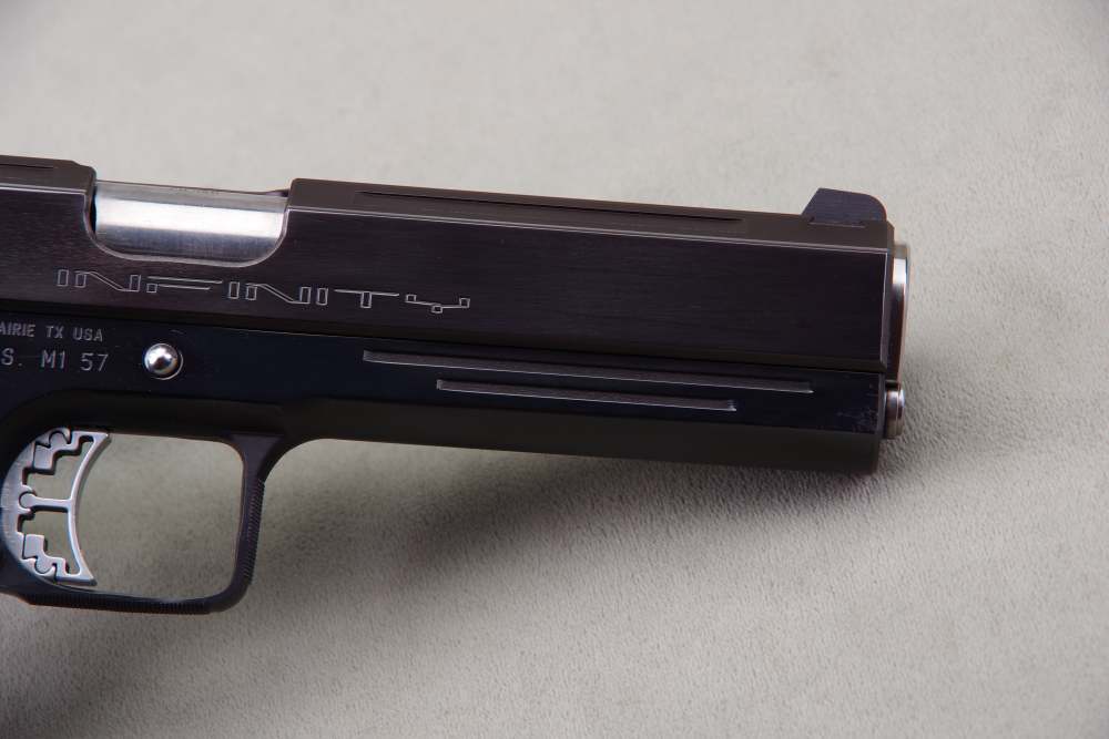 Exceptional Strayer Voigt Infinity 1911 40 S&W 5'' Blue 99%+ -img-8
