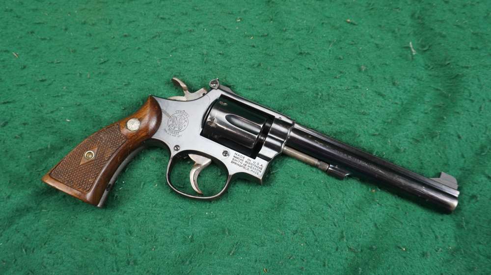 1962 S&W Smith 14 14-1 Target 38 38spl 6" Blue 1¢ Start C&R OK-img-13