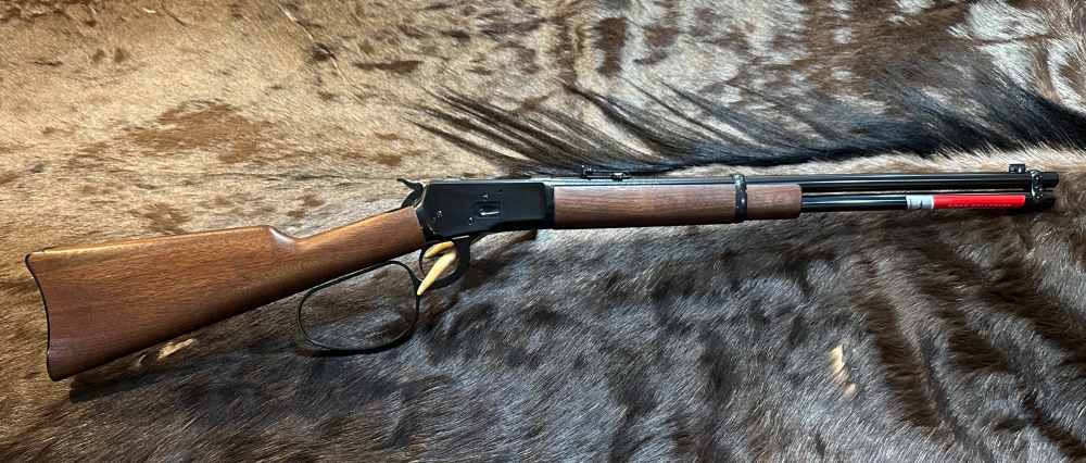 WINCHESTER MODEL 1892 44 REM MAG SADDLE RING CARBINE LARGE LOOP 20" BARREL-img-1