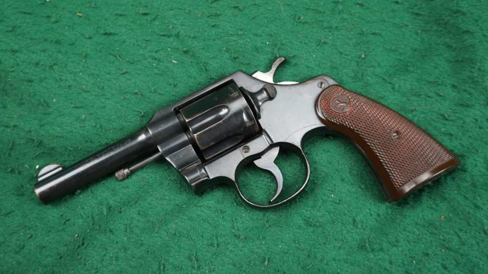 WWII Production Colt Official Police 38 38spl 4" Blue 1¢ Start C&R OK-img-0
