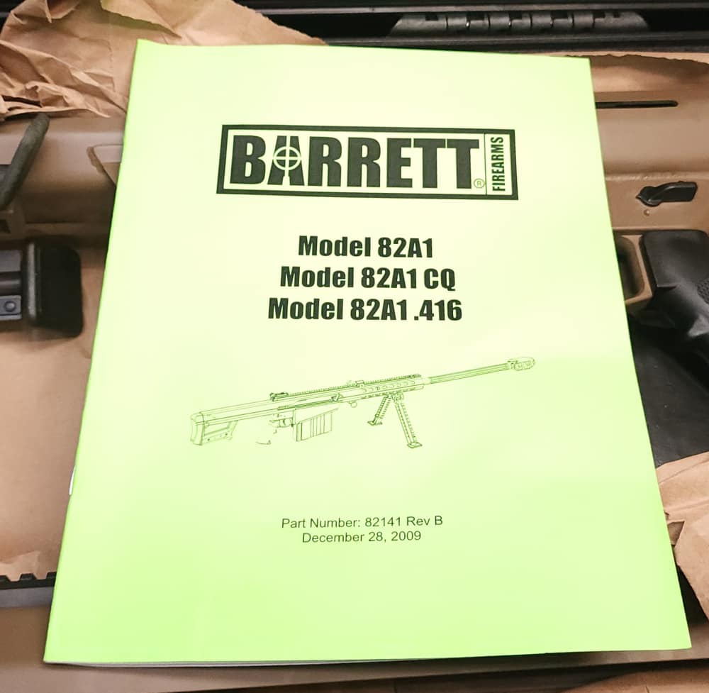 Barrett 14030 M-82A1 M82A1 M82 82 A1 50Cal 50 BMG 50BMG 20" FDE Layaway-img-34