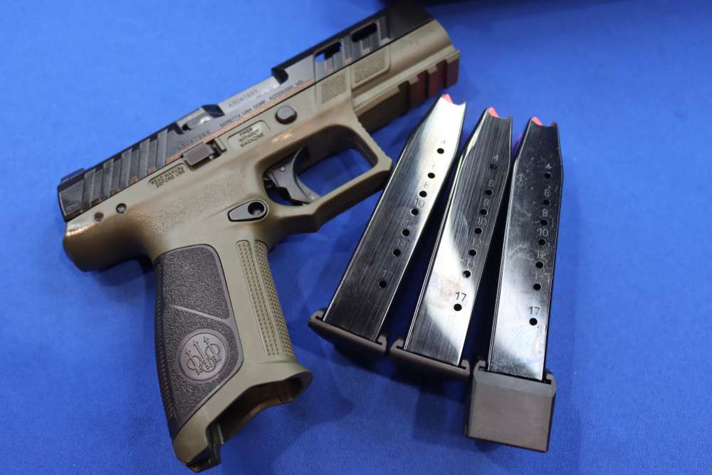 Beretta APX A1 Full Size 9mm 4.25 Ported OD Green Optic Ready 21RD Pistol-img-15
