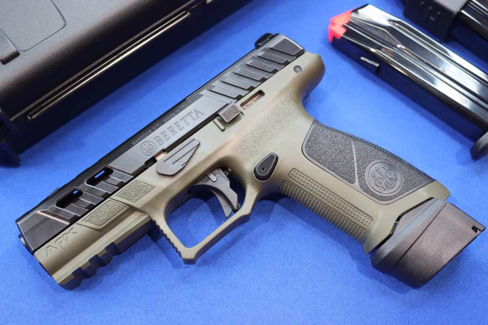 Beretta APX A1 Full Size 9mm 4.25 Ported OD Green Optic Ready 21RD Pistol-img-1