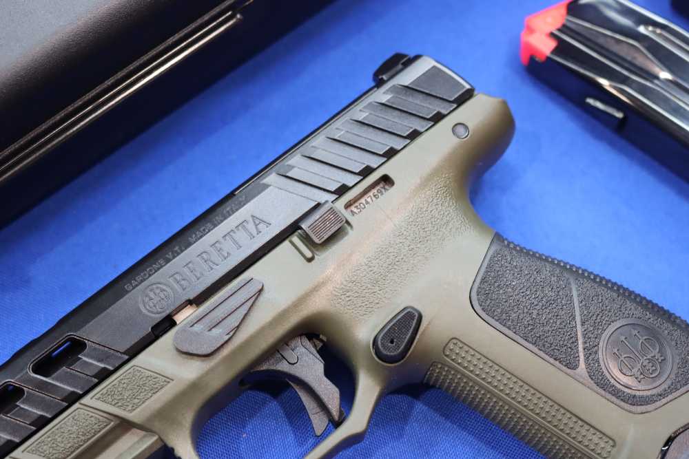 Beretta APX A1 Full Size 9mm 4.25 Ported OD Green Optic Ready 21RD Pistol-img-3