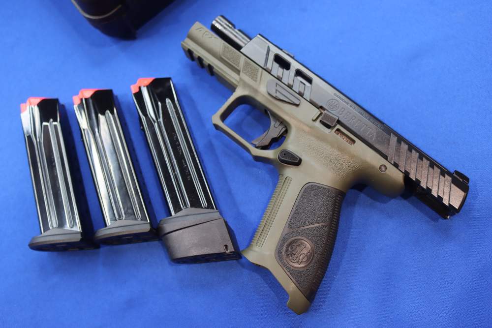 Beretta APX A1 Full Size 9mm 4.25 Ported OD Green Optic Ready 21RD Pistol-img-14