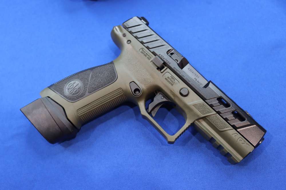 Beretta APX A1 Full Size 9mm 4.25 Ported OD Green Optic Ready 21RD Pistol-img-5