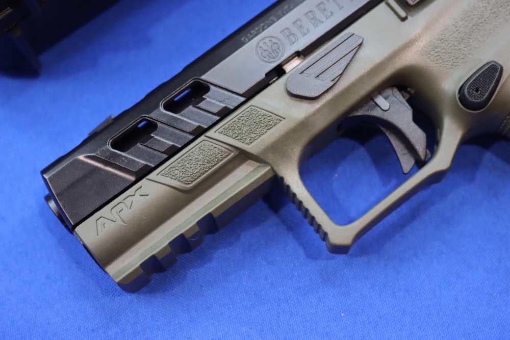 Beretta APX A1 Full Size 9mm 4.25 Ported OD Green Optic Ready 21RD Pistol-img-2