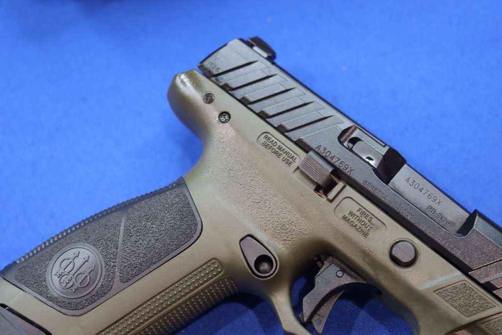 Beretta APX A1 Full Size 9mm 4.25 Ported OD Green Optic Ready 21RD Pistol-img-7