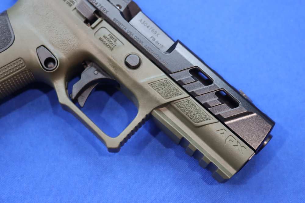 Beretta APX A1 Full Size 9mm 4.25 Ported OD Green Optic Ready 21RD Pistol-img-6
