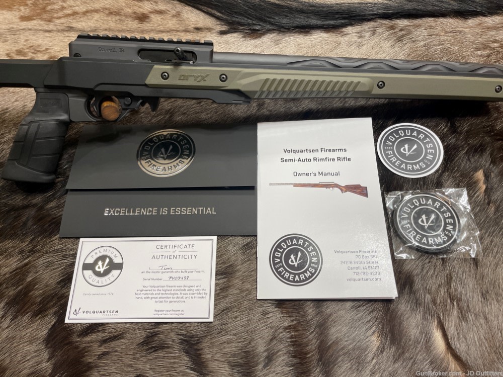 NEW VOLQUARTSEN CUSTOM VF-ORYX-S 22 LR GREEN CHASSIS -img-18