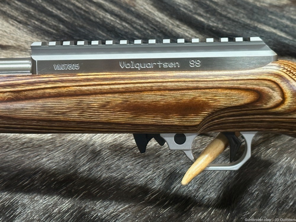 NEW VOLQUARTSEN CUSTOM SF-1 17 HMR RIFLE BROWN LAMINATE SPORTER STOCK-img-10