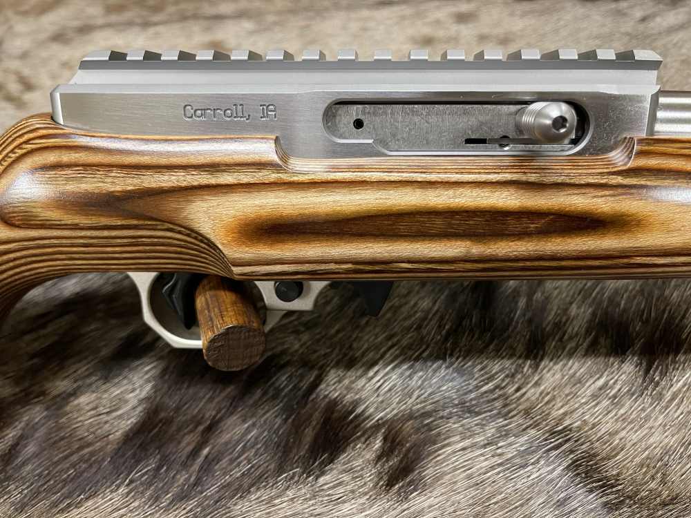 NEW VOLQUARTSEN CUSTOM IF-5 17 HMR RIFLE BROWN LAMINATED SPORTER STOCK-img-0