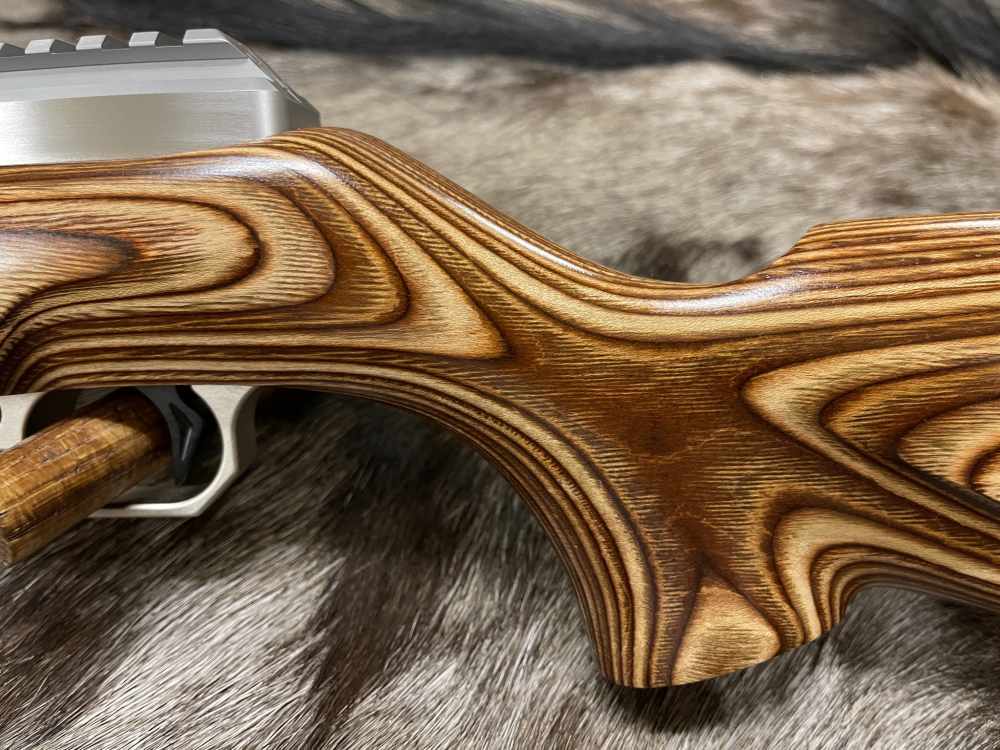 NEW VOLQUARTSEN CUSTOM IF-5 17 HMR RIFLE BROWN LAMINATED SPORTER STOCK-img-11