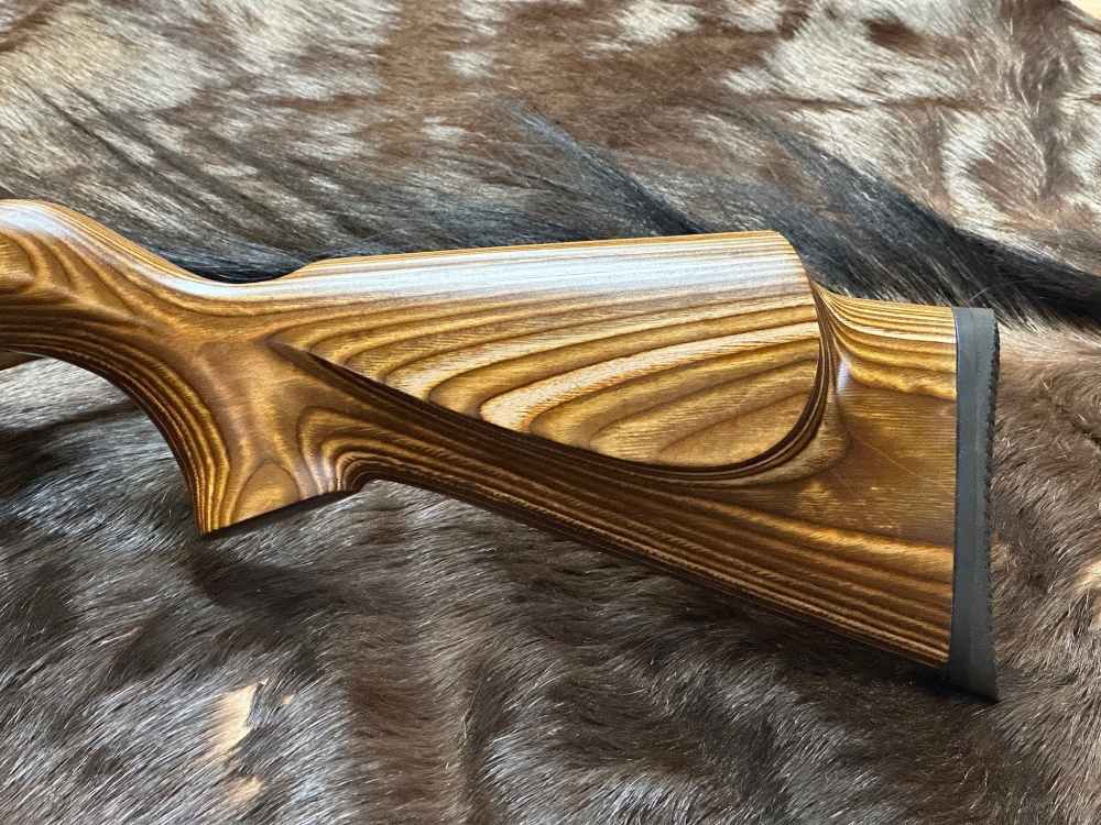 NEW VOLQUARTSEN CUSTOM DELUXE 22 LONG RIFLE, BROWN LAMINATED SPORTER STOCK-img-10