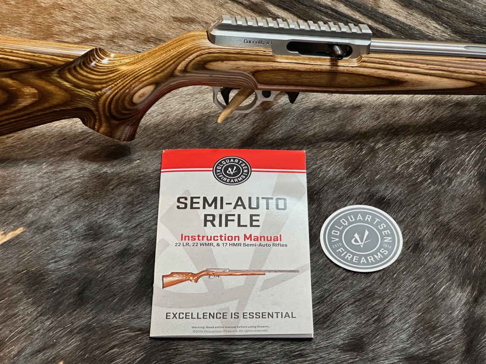 NEW VOLQUARTSEN CUSTOM DELUXE 22 LONG RIFLE, BROWN LAMINATED SPORTER STOCK-img-21