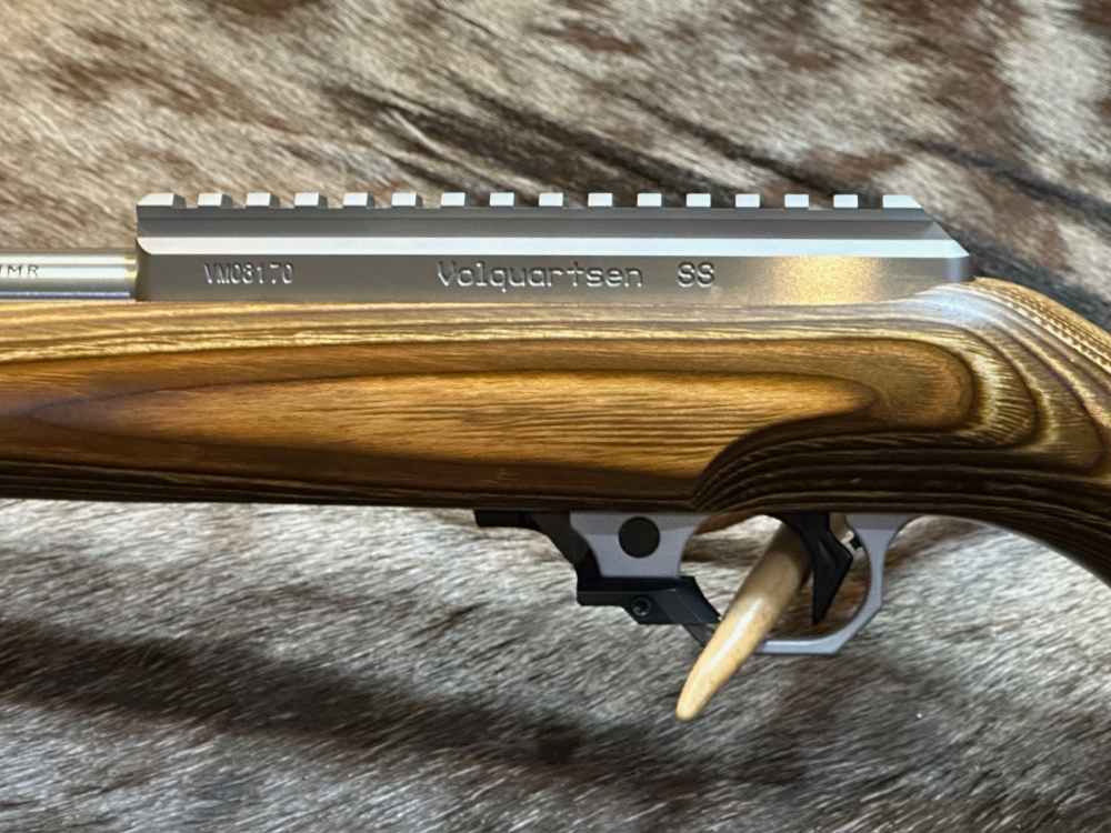 NEW VOLQUARTSEN CUSTOM SF-1 17 HMR RIFLE, RAPID RELEASE, BROWN LAMINATE STK-img-11