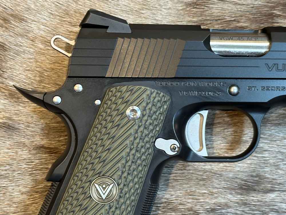 VUDOO GUN WORKS MOBIUS CLASSIC BLACK 1911 GOV'T 45 ACP SINGLE STACK-img-3