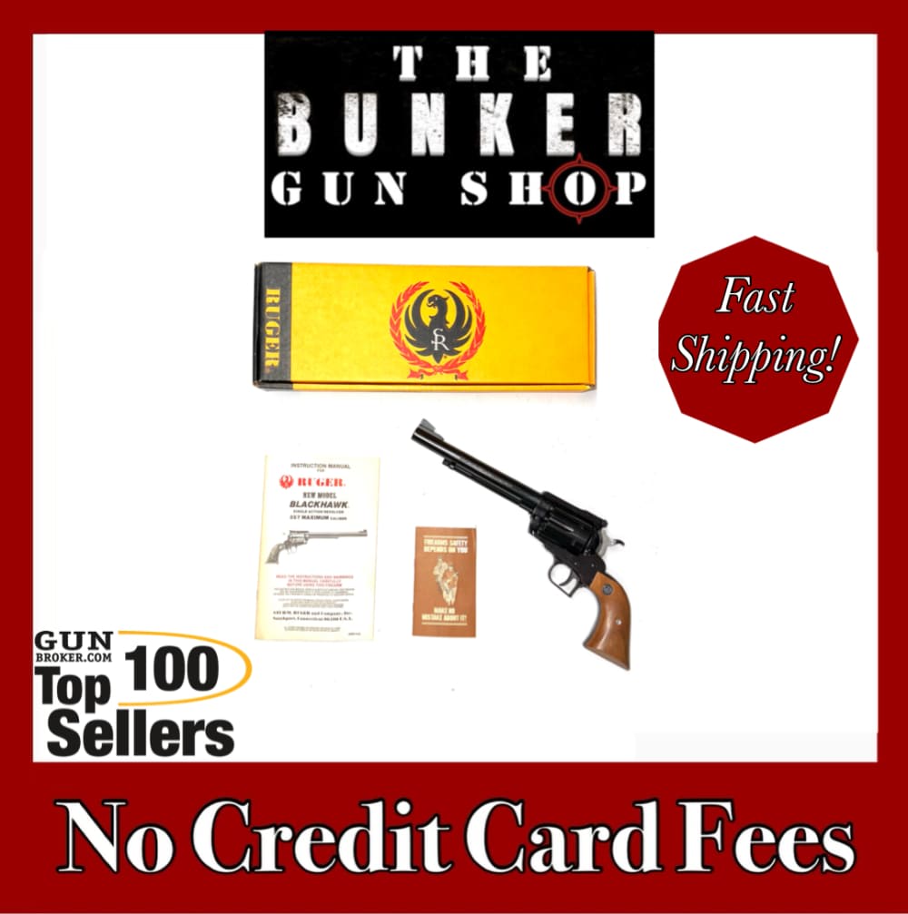 USED! RUGER NEW MODEL BLACKHAWK .357 MAG SINGLE ACTION ORIG BOX $.01 PENNY-img-0