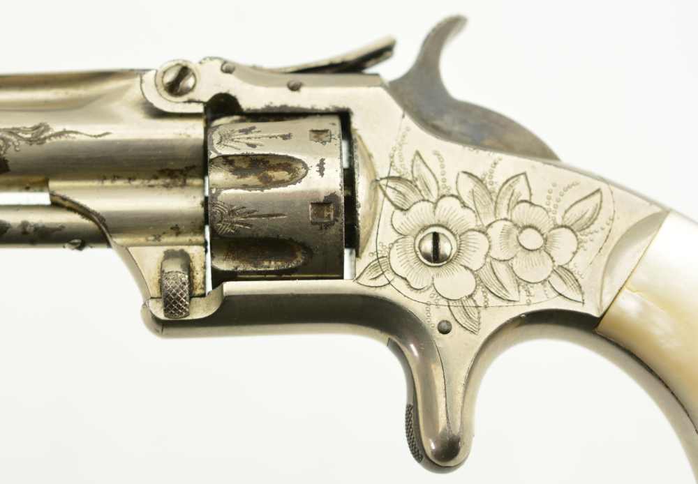 Engraved Smith & Wesson Model Number One 3rd Issue Revolver 1875-img-6