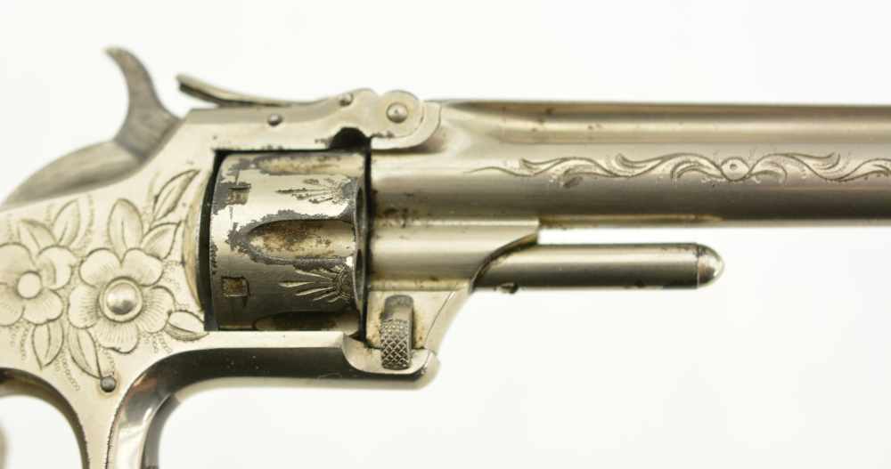 Engraved Smith & Wesson Model Number One 3rd Issue Revolver 1875-img-3