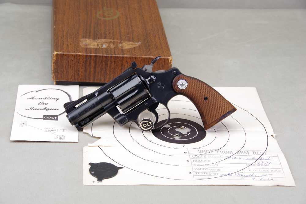 1966 Colt Diamondback 38 Spl 2.5'' Blue 99% Orig. Box Papers 277th Produced-img-11